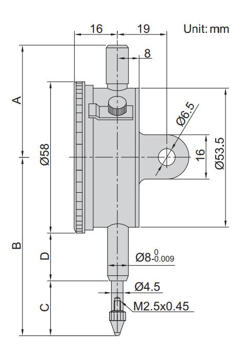 INSIZE IN-2313-2FA Precision Dial Indicator (2mm)